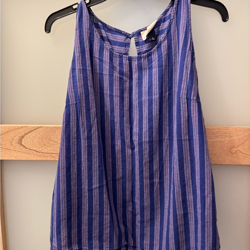 Universal Thread Blue and Purple Striped Tank Top